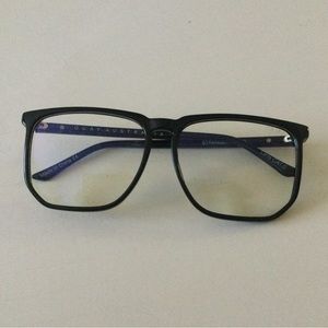 QUAY STRANGER 51mm BLUE LIGHT FILTERING GLASSES BLACK NO MAGNIFICATION AS IS
